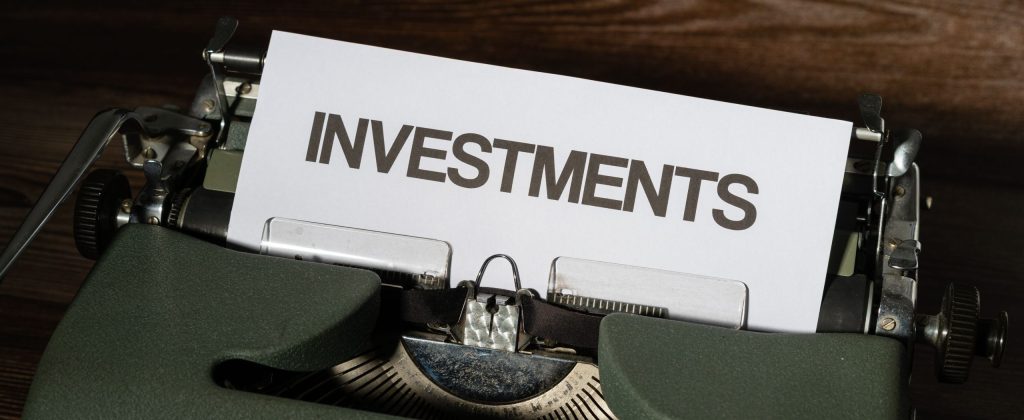 Investments typewriter